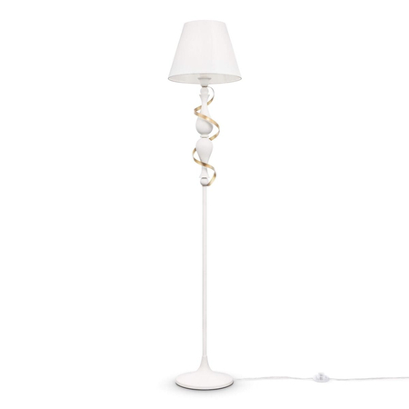 Lampa podłogowa Maytoni ARM010-01-W Intreccio - Biały z dodatkiem złota