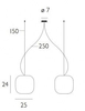Lampa wisząca Casablanca MU01-B87A Murea Double