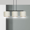 Lampa wisząca HILDE 3 BL WHITE Emibig 1052/3 biały/czarny