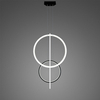 Lampa wisząca Linea No.5 60/40cm czarno biała 3k
