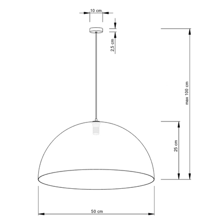 Lampa wisząca Sigma 30138 Sfera 50