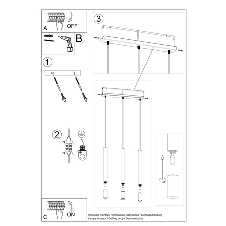 Sollux Lighting Lampa wisząca WOODY naturalne drewno SL.1011