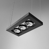 Lampa wisząca AQForm Cadva 111 x 3 Czarny Struktura