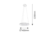 Lampa wisząca Rabalux Georgina 2565 chrom