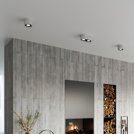 Sollux Lighting Plafon BASIC 2 beton SL.0882