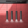Lampa wisząca KIBO 4 BL/CHROME Emibig 643/4 czarny/chrom