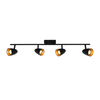 Spot Italux SPL-36748-4-BK-GD Czarny, złoty
