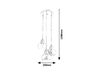 Lampa wisząca Rabalux Jezabel 7977 chrom