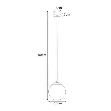 Lampa wisząca Kaja LUMIA K-5401 biały, złoty