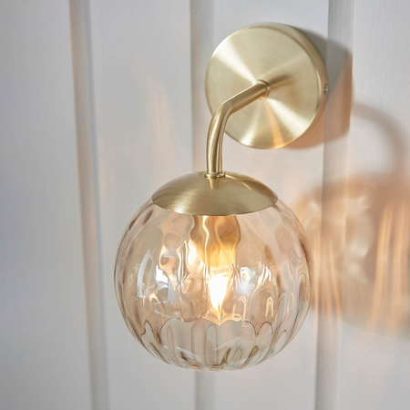 Kinkiet Endon Lighting Dimple 91970 mosiądz