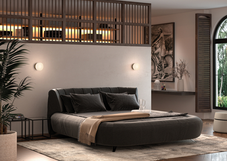 Lampa ścienna SUN mosiądz mat LED 8W 3000K