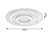 Lampa sufitowa Rabalux Thalassa 3324 srebrny