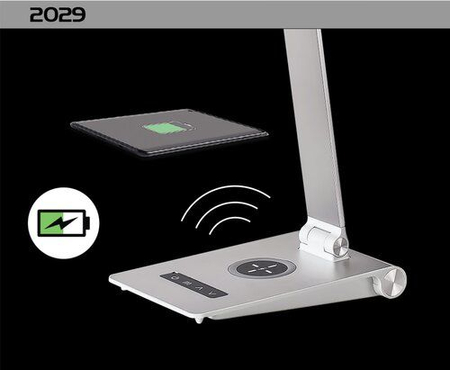Lampa stołowa Rabalux Nilfgard 2029 srebrny