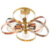 Lampa sufitowa Endon Lighting Hoop 91935 mosiądz