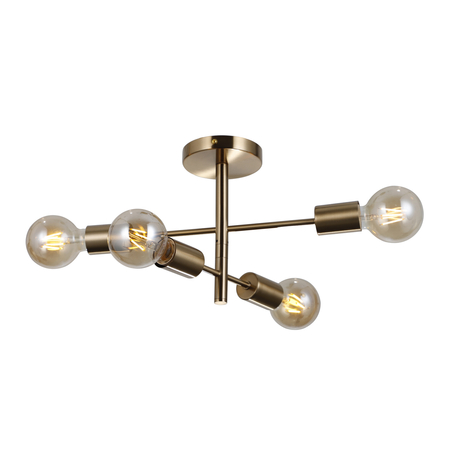 Lampa wisząca Italux Piansi PND-4025-4-HBR Mosiądz miodowy