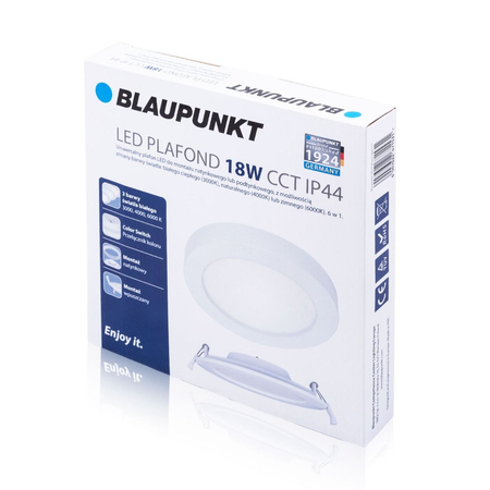 Blaupunkt Plafon LED 18W 6w1 IP44 z przełącznikiem barwy światła