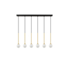 Lampa wisząca Luces Exclusivas LE44269 czarny, złoty i odcienie złota
