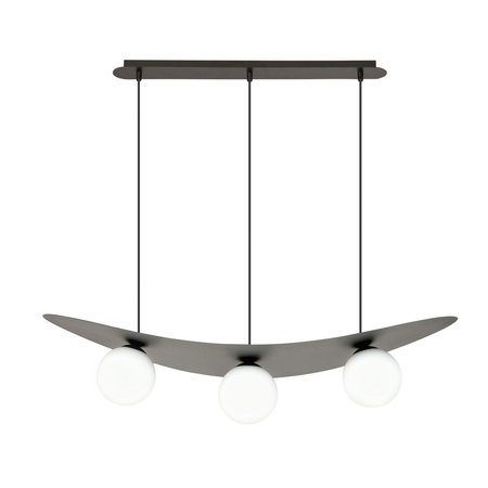 Lampa wisząca AURA 3 Emibig 1301/3 biały/czarny