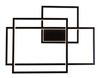 Kinkiet Maxlight GEOMETRIC W0233D czarny/chrom