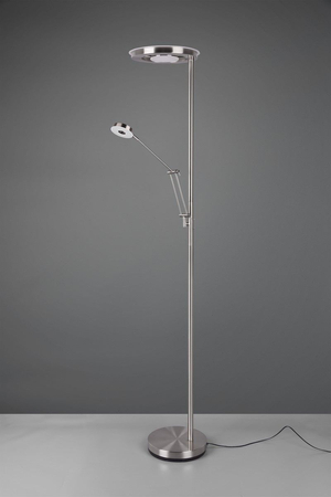 Lampa podłogowa Trio 424210307 srebrny