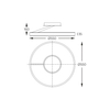 Lampa sufitowa Zuma Line MX3689-1L-3BGT MALU LAMPA SUFITOWA