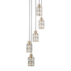 Lampa wisząca Italux Alma PND-40668-5-HBR Złoty