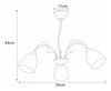 Lampa sufitowa ARON Kaja K-JSL-6218/3 CHR chrom