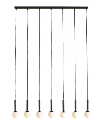 Lampa wisząca RIU 7 ALL BLACK Aldex 1121T1 czarny