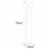 Lampa zewnętrzna VIDAR Kaja K-8148 biały/czarny