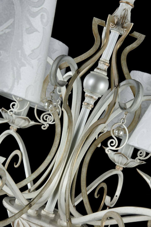 Żyrandol Maytoni ARM004-06-W Monile - Biały z dodatkiem złota