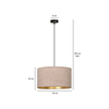 Lampa wisząca HILDE 1 BL ROSE Emibig 1053/1 różowy