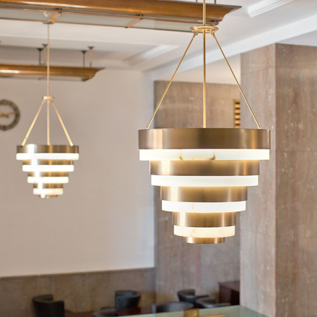 Lampa wisząca Echelon - 8 źródeł światła Quintiesse QN-ECHELON-8P