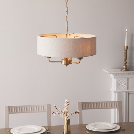 Lampa wisząca Endon Lighting Highclere 110723 mosiądz
