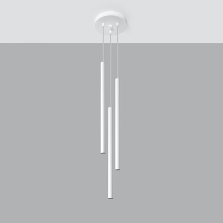 Sollux Lighting Lampa wisząca PASTELO 3P biała SL.0467