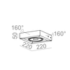 Kinkiet AQForm Cadra 111 x 1 Qrled 230 V Wall Biały Struktura