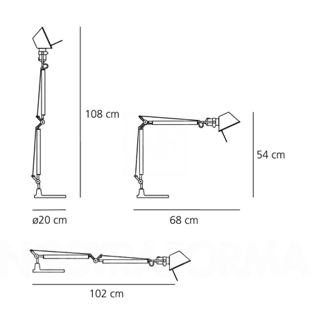 Lampa biurkowa Artemide A005920 Tolomeo Mini