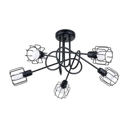 Sollux Lighting Żyrandol BELUCI 5S czarny SL.1119