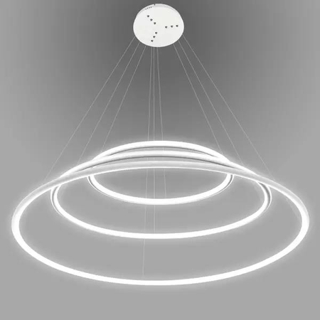 Lampa wisząca Ledowe Okręgi No.3 80cm 3k biała Dali