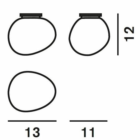 Lampa ścienna Foscarini 1680052N10 Gregg piccola