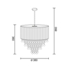 Lampa wisząca Zuma Line YSC23 Soria