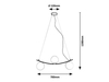 Lampa wisząca Rabalux Aslan 3469 czarny matowy