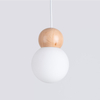 Sollux Lighting Lampa wisząca PEKKA 3P biała/naturalne drewno SL.1391