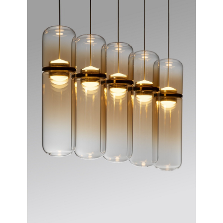 Lampa wisząca Luces Exclusivas REBALVO LE45202 złoty i odcienie złota