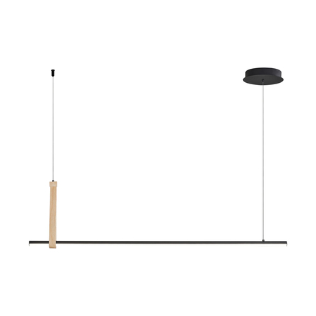 Lampa wisząca WOOD CLAUD Zuma Line 22806M-WOOD czarny
