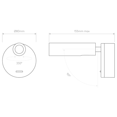 Kinkiet Astro Enna Surface LED 1058013 Matowy Nikiel