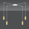 Lampa wisząca TRAKER 4 WH/GOLD Emibig 527/4 biały/złoty