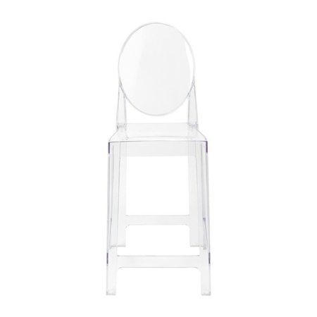 Krzesło barowe VICTORIA 65 cm transparentne