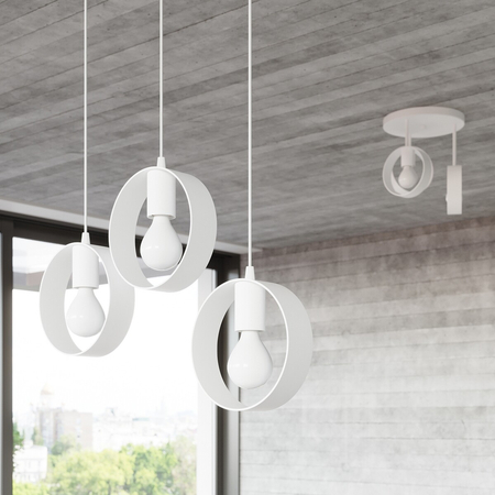 Sollux Lighting Lampa wisząca TITRAN 1 biała SL.1137