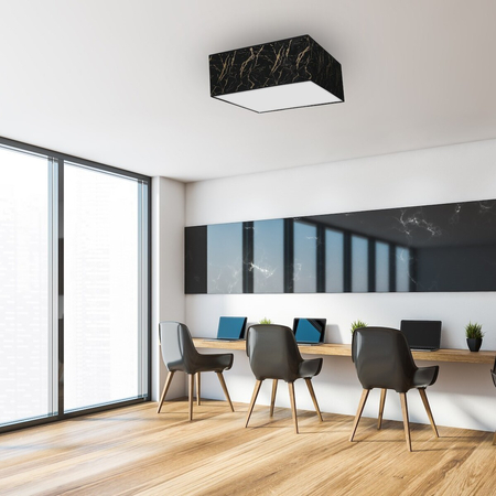 Milagro Lampa sufitowa SENSO Black/Gold kwadrat 3xE27 MLP7293 CZARNY / ZŁOTY