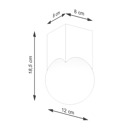 Sollux Lighting Plafon SOLIS naturalne drewno SL.1407